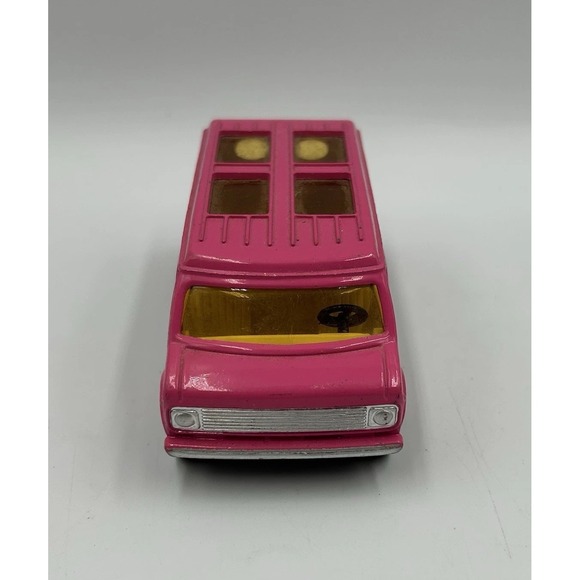 VTG 1977 Corgi Juniors Charlies Angels Pink Chevy Van Die-Cast 1:64 w Sunroofs ! - Picture 5 of 12